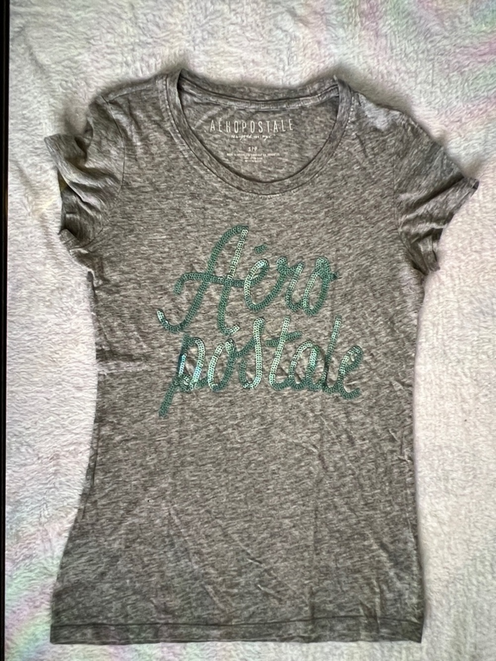 Aeropostale Black Short Sleeve Graphic Tee